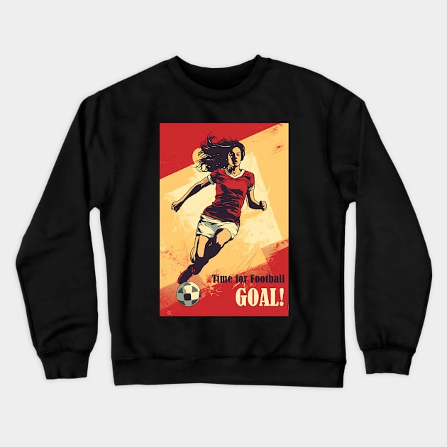 FIFA Women World Cup Poster Crewneck Sweatshirt by GreenMary Design